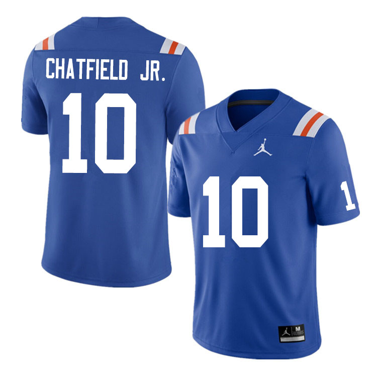 Men #10 Andrew Chatfield Jr. Florida Gators College Football Jerseys Sale-Throwback